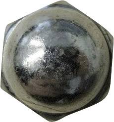 TOOLCRAFT M3 D1587-STAHL:A2K 194786 Sechskant-Hutmuttern M3 DIN 1587 Stahl verzinkt 10St.