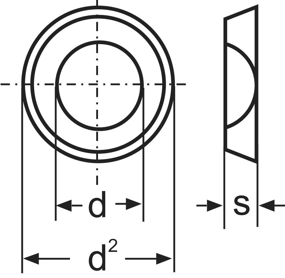 TOOLCRAFT Unterlegscheibe 4.3 mm 9 mm Stahl verzinkt 100 St. A4,3 D125:A2K 194699