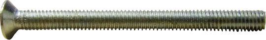 TOOLCRAFT M4*6 D965-4.8-A2K 188831 Senkschrauben M4 6mm Kreuzschlitz Phillips DIN 965 Stahl verzinkt 100St.