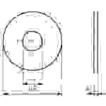 TOOLCRAFT Unterlegscheiben 4.3 mm 12 mm Edelstahl A2 100 St. 4,3 D9021-A2 194717