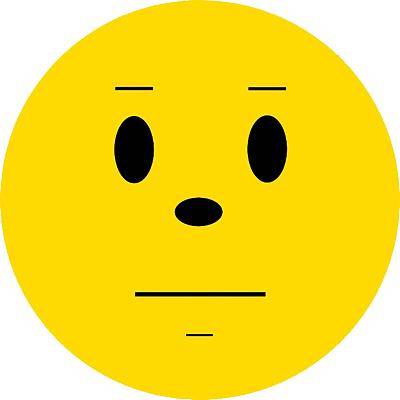 FRANKEN Wertungsymbole Smilie neutral/UMZ 10 S2 Ø 10cm gelb 130g/qm Inh.100