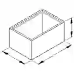 OKW A8025150 Modul-Gehäuse 25 x 25 x 15 ABS Schwarz OKW A8025150 Modul-Gehäuse 25 x 25 x 15 ABS Schwarz