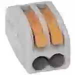 WAGO 222-412-50 222 Verbindungsklemme flexibel: 0.08-4mm² starr: 0.08-2.5mm² Polzahl: 2 50 St. Grau, Orange WAGO 222-412-50 222 Verbindungsklemme flexibel: 0.08-4mm² starr: 0.08-2.5mm² Polzahl: 2 50 St. Grau, Orange
