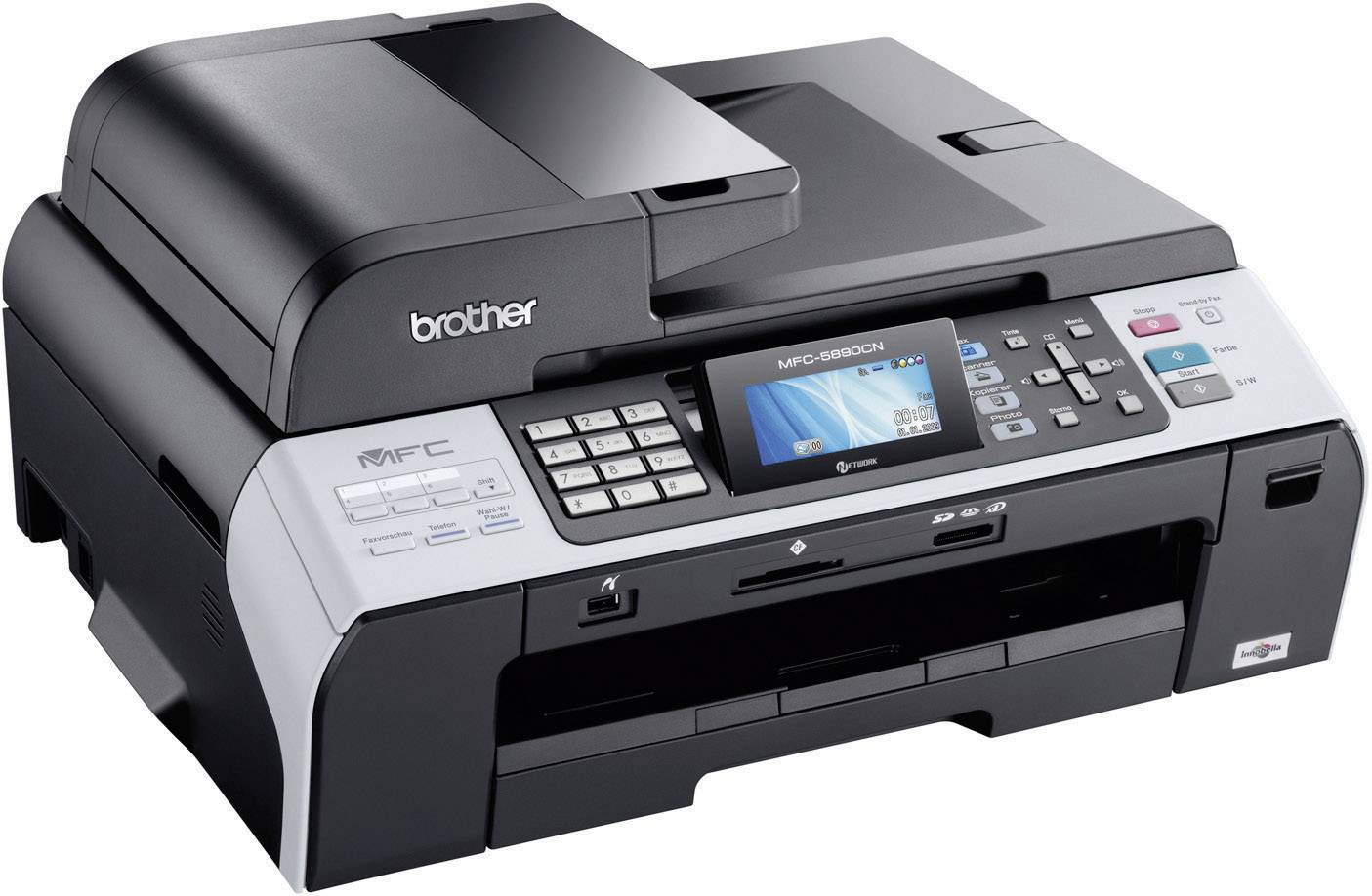 Brother MFC-5890CN, Multifunktionsgerät Tinte A3 4in1, USB,LAN,ADF, (Drucker,Kopierer,Scanner,Fax)
