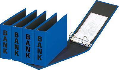Bankordner Basic Colours A5 quer blau