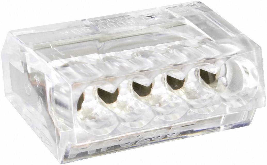 741803 Dosenklemme flexibel: - starr: 0.25-2.5mm² Polzahl: 5 Transparent