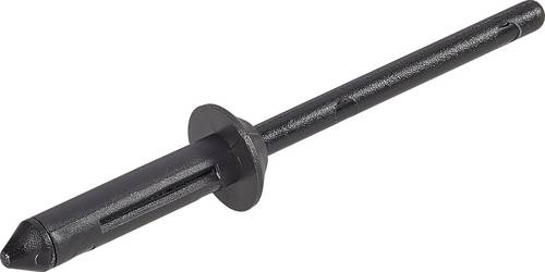 PB Fastener 301-9117-1010 301-9117-1010 Spreizniete Loch-Ø 4 mm Schwarz