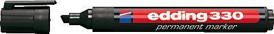 Edding 330 4-330001 Permanentmarker Schwarz wasserfest: Ja