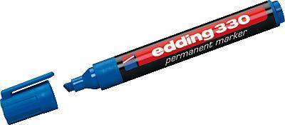 Edding 330 4-330003 Permanentmarker Blau wasserfest: Ja