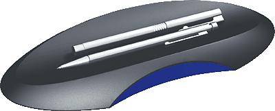 HAN Stifteschale DELTA/1750-34 246x106x22mm schwarz/blau Stiftschale