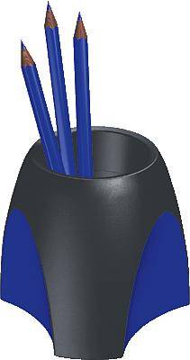 HAN Stifteköcher DELTA/1753-34 95x95x88mm schwarz/blau