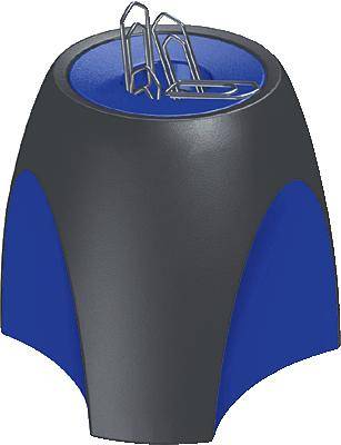 HAN Klammernspender DELTA/1752-34 95x95x88mm schwarz/blau Klammerspender