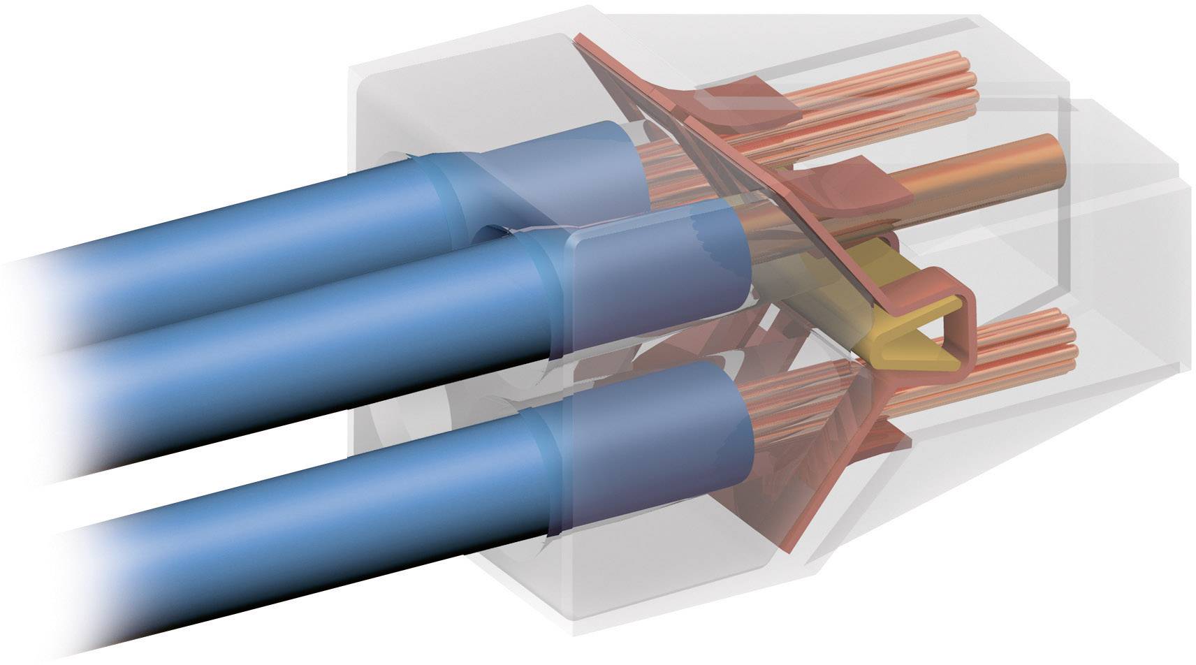 WAGO 773-173 - Rot - Transparent - 41 A - 400 V - 25,6 mm - 14,2 mm - PUSH WIRE