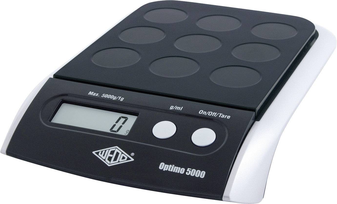 WEDO 485001 Briefwaage Wägebereich (max.) 5 kg Ablesbarkeit 1 g batteriebetrieben Grau