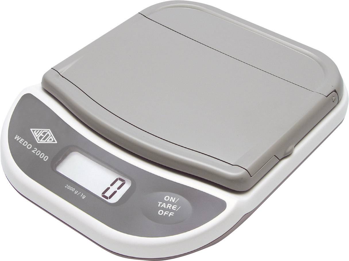 WEDO 502000 Briefwaage 502000 Wägebereich (max.) 2 kg Ablesbarkeit 1 g netzbetrieben, batteriebetrieben Weiß