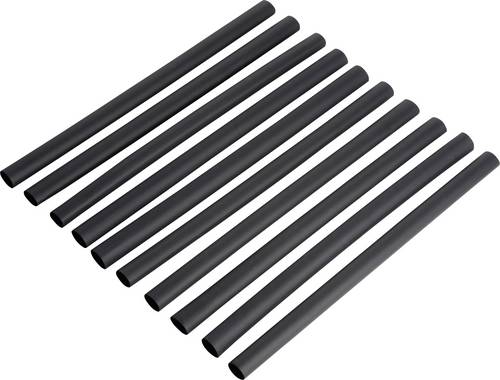 DSG Canusa 2810024952CO Schrumpfschlauchsortiment Schwarz 2.40 mm 1.20 mm Schrumpfrate:2:1 10 St.