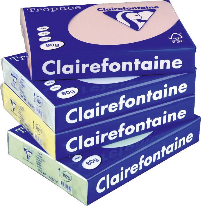 Clairefontaine Trophée Pastell 1216C Farbiges Druckerpapier DIN A4 250 Blatt Hellgrün