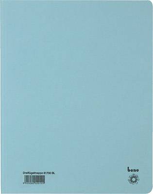 Einschlagmappe A4 Karton 250g/qm blau