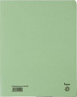 Einschlagmappe A4 Karton 250g/qm grün