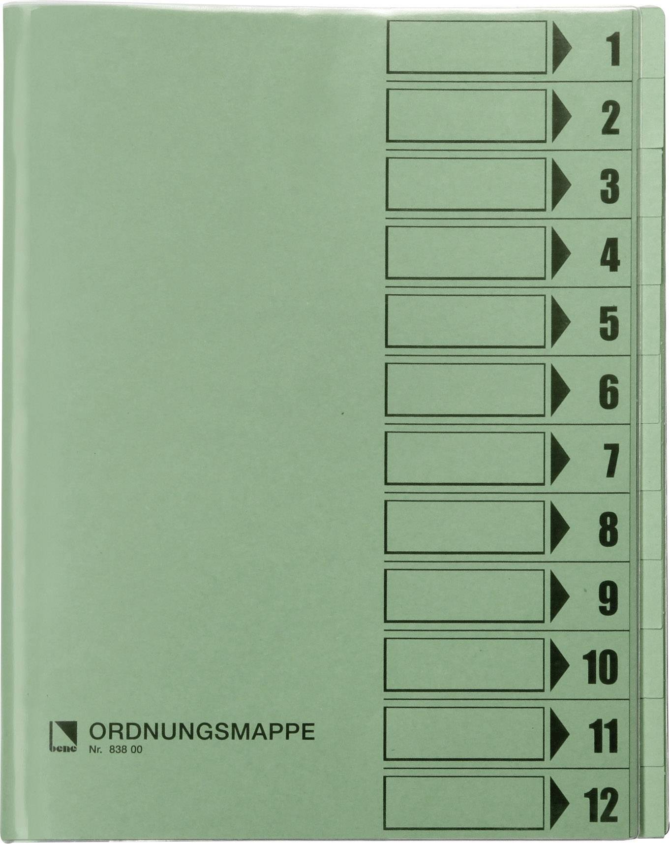 Bene Ordnungsmappen A4/83800 grün