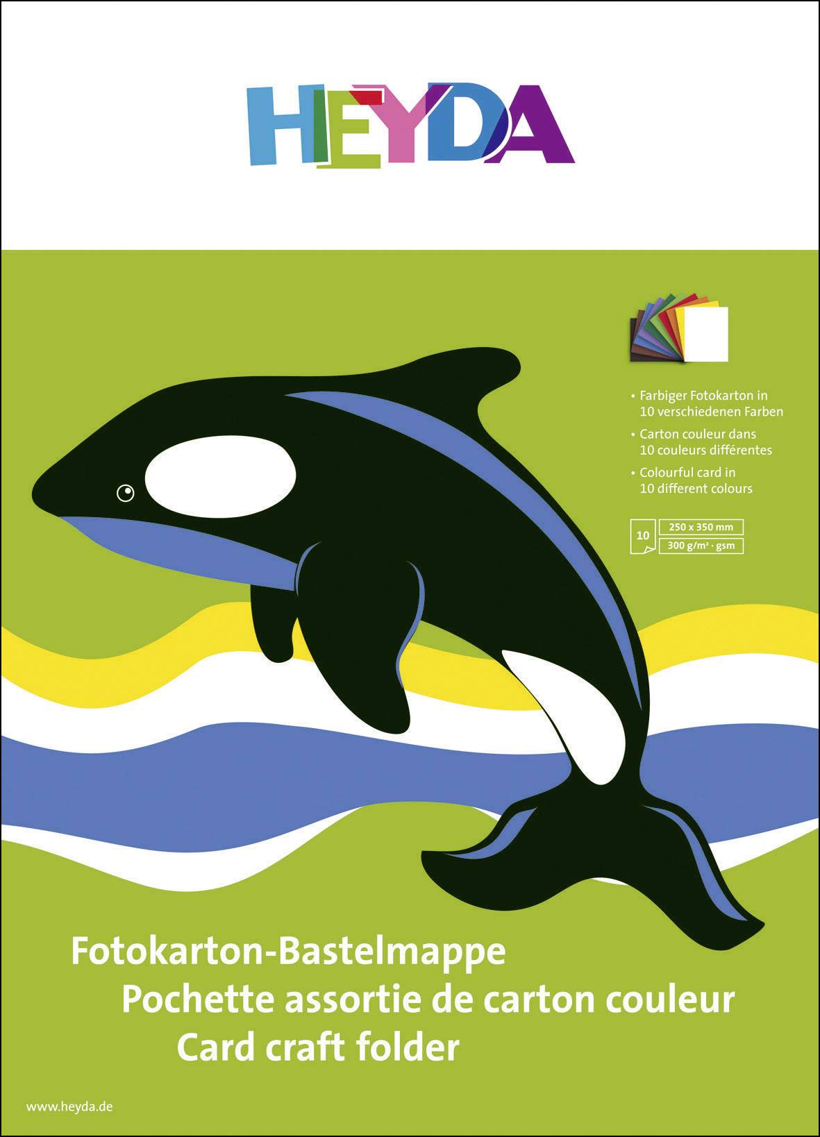 Fotokarton 25x35cm 300g/qm VE= 10 Blatt farbig sortiert