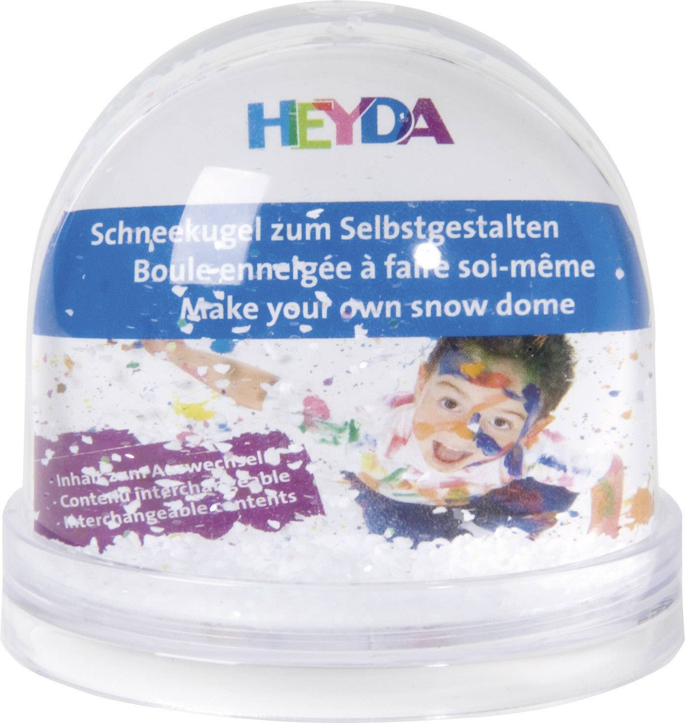 HEYDA Schneekugel zum Selbstgestalten, (B)90 x (H)85 mm
