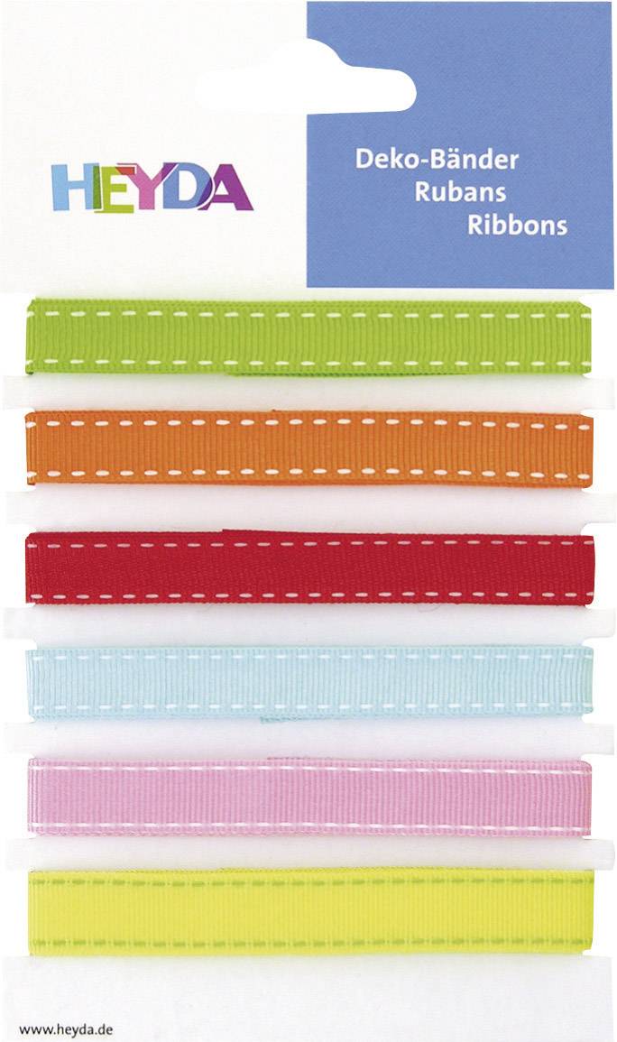 Heyda Dekobänder bunt/204883365 Inh.6 Bänder