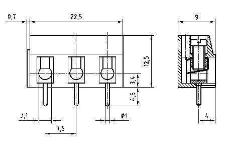 HB 216.1 3-Kanal Lichtorgel Ausführung (Bausatz/Baustein): Bausatz 230 V/AC