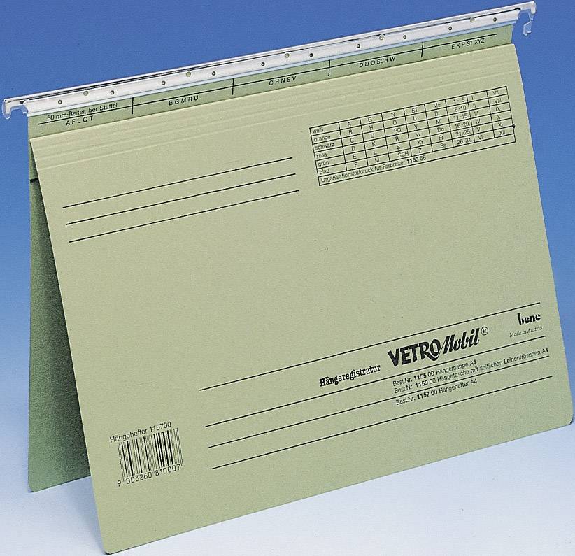 Bene Hängehefter/115700 A4 moosgrün Inh.50