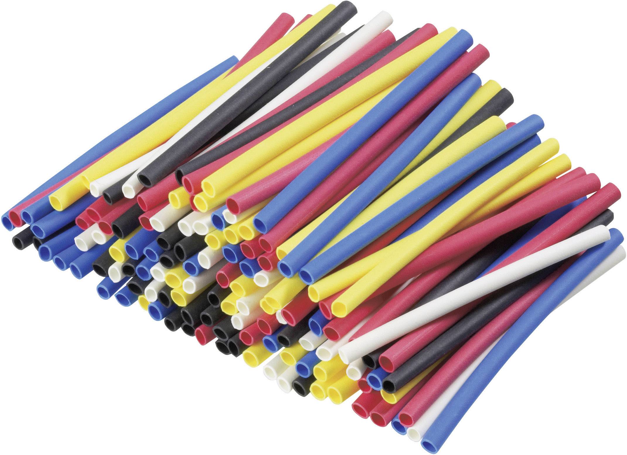 DSG Canusa 8011010990 Schrumpfschlauchsortiment 1.20 mm 0.60 mm Schrumpfrate:2:1 125 St.