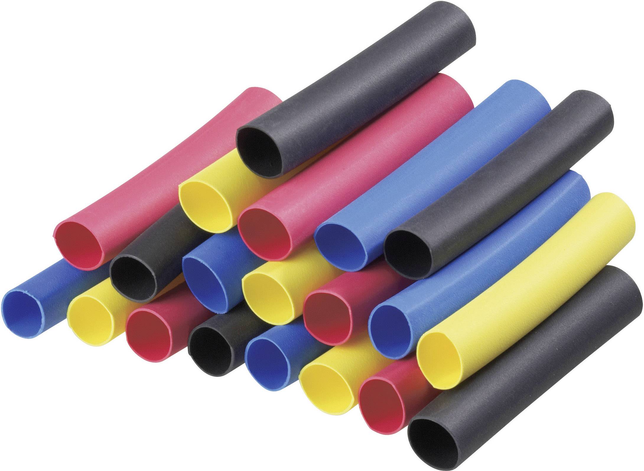 DSG Canusa 8011060990 Schrumpfschlauchsortiment 6.40 mm 3.20 mm Schrumpfrate:2:1 20 St.