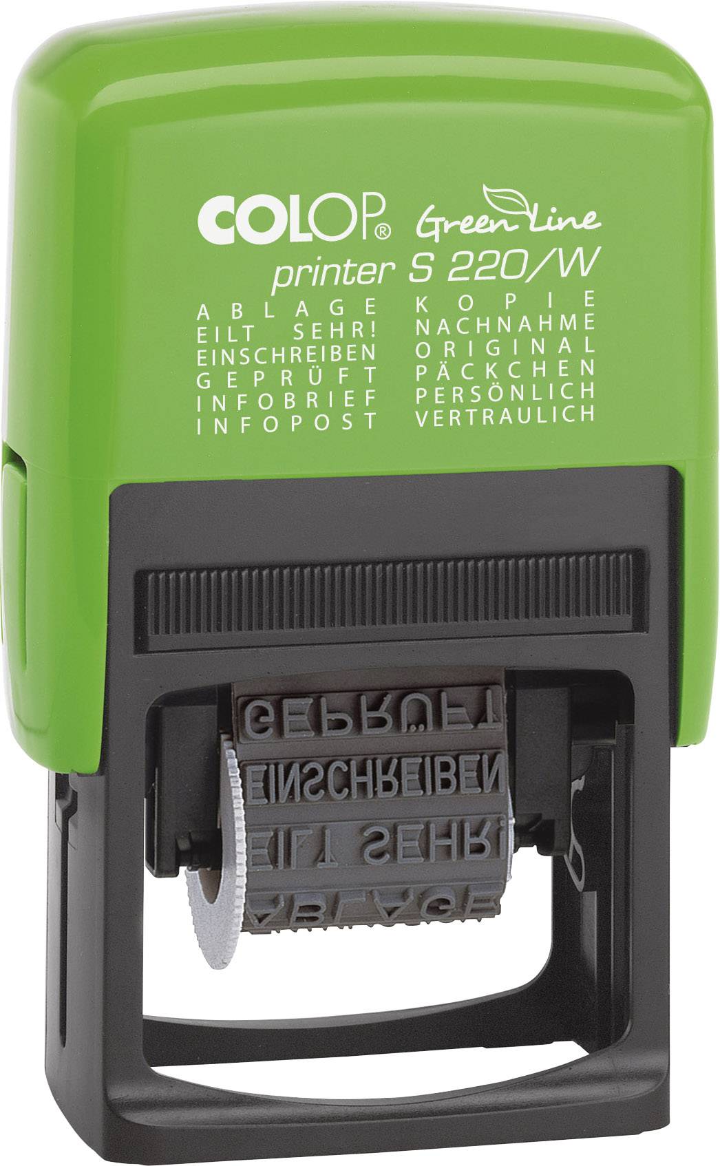 Colop Printer S 220/W GREEN LINE Wortbandstempel/127786 4 mm schwarz