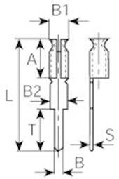 Vogt Verbindungstechnik Steckschuh Kontaktoberfläche verzinnt 100 St. (L x B) 15mm x 1.9mm