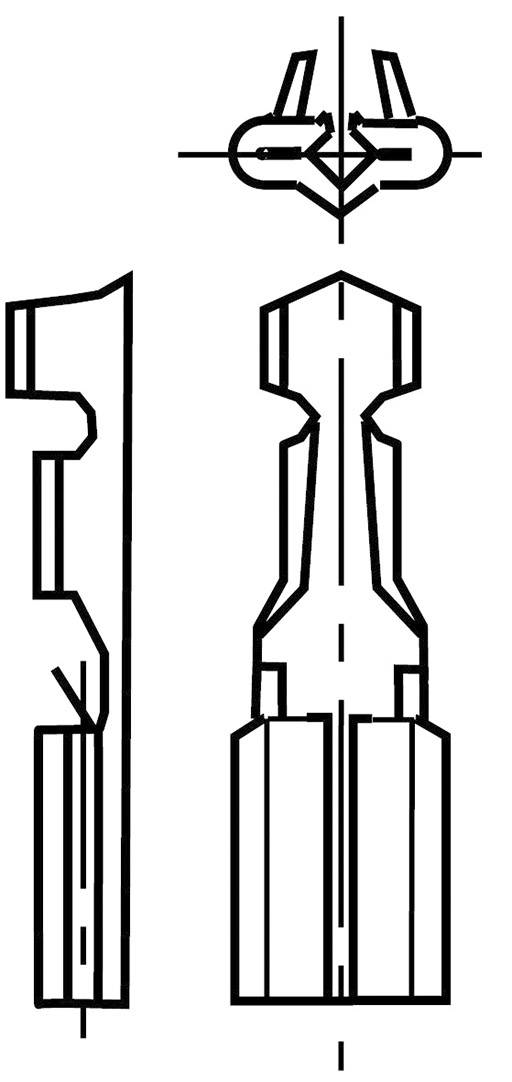 Vogt Verbindungstechnik Steckschuh Kontaktoberfläche verzinnt 100 St. (L x B) 13.7 mm x 3.8 mm