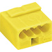 Borne de raccordement WAGO 243-504 flexible: 0.6- rigide: -0.8 mm² Nombre de pôles (num): 4 jaune