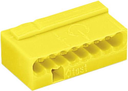 WAGO Dosenklemme starr: -0.8 mm² Polzahl: 8 Gelb