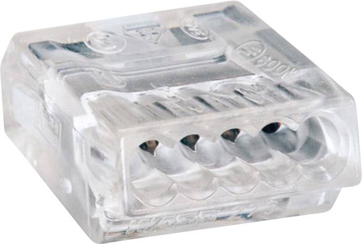 Dosenklemme starr: 0.75-1.5 mm² Polzahl: 5 WAGO 15 St. Transparent