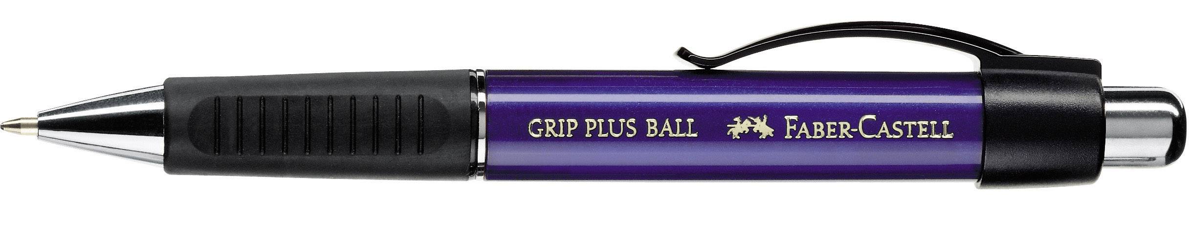 Faber-Castell Kugelschreiber GRIP PLUS BALL/140732 blau metallic