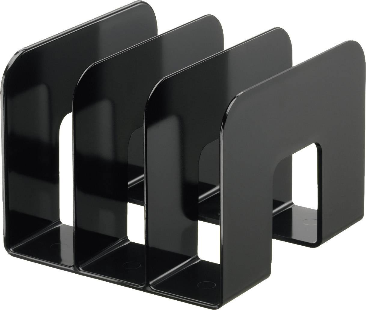 DURABLE Stehsammler TREND, Kunststoff, 3 Fächer, schwarz (9395060)
