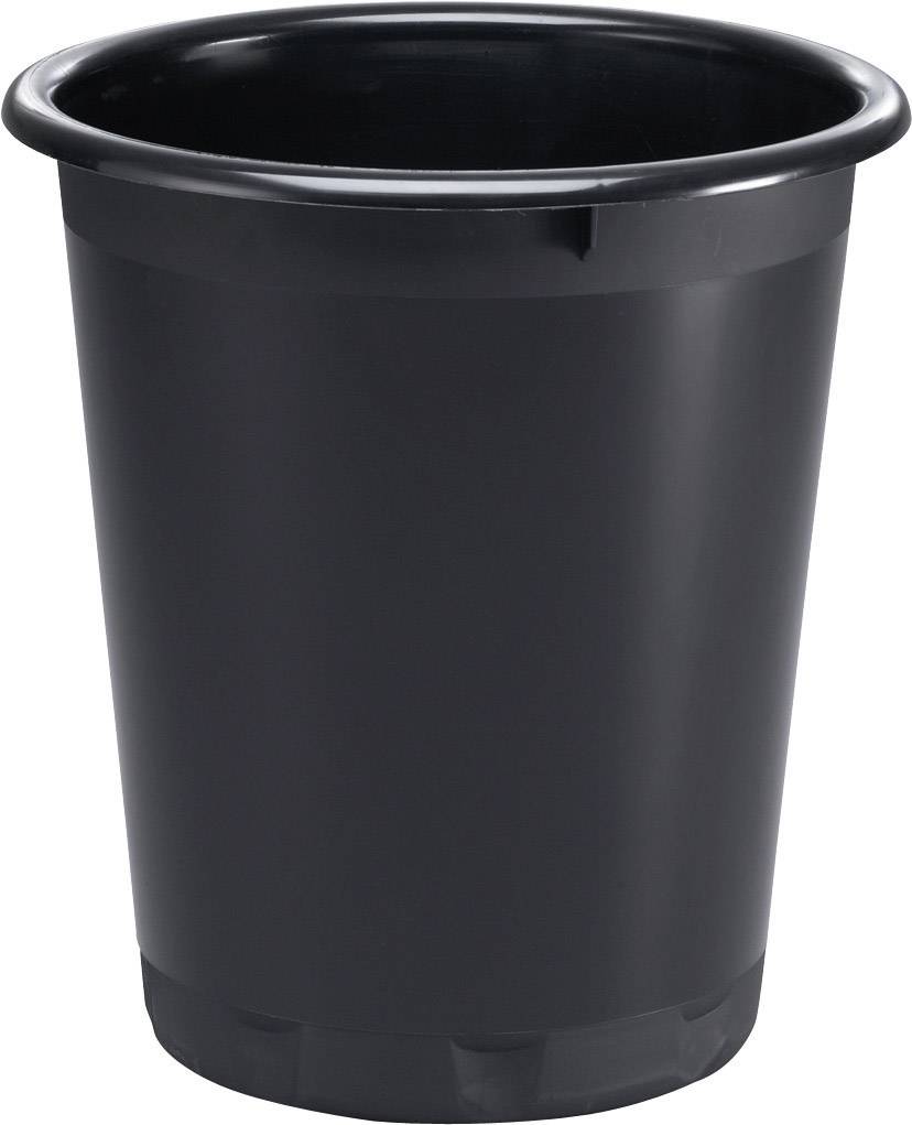 DURABLE Papierkorb BASIC, Kunststoff, 13 Liter, schwarz (9572221)