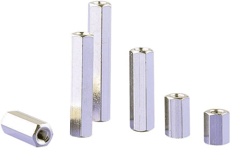 6140/10 Abstandsbolzen (L) 10mm M4 Messing