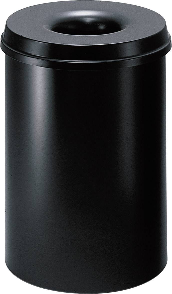 helit Papierkorb H2515495 15l rund Metall schwarz