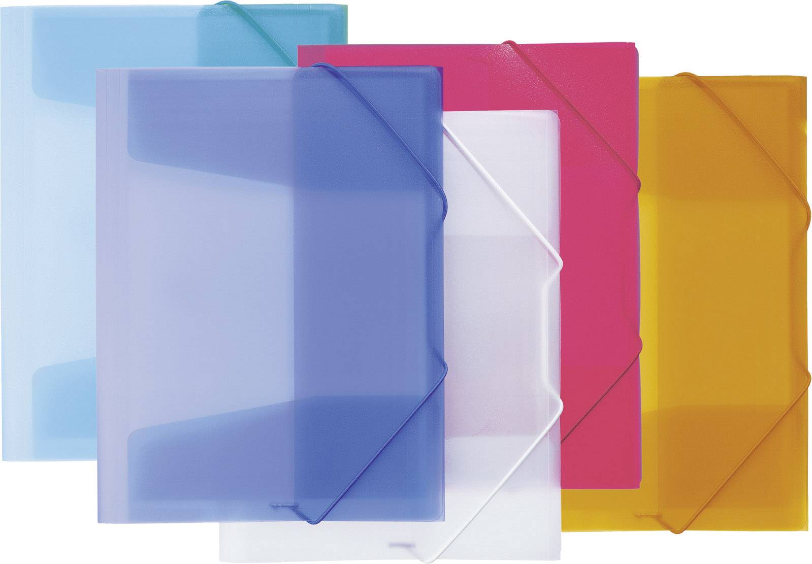PAGNA Gummizugmappe 21613-19 DIN A4 PP 3Klappen transparent