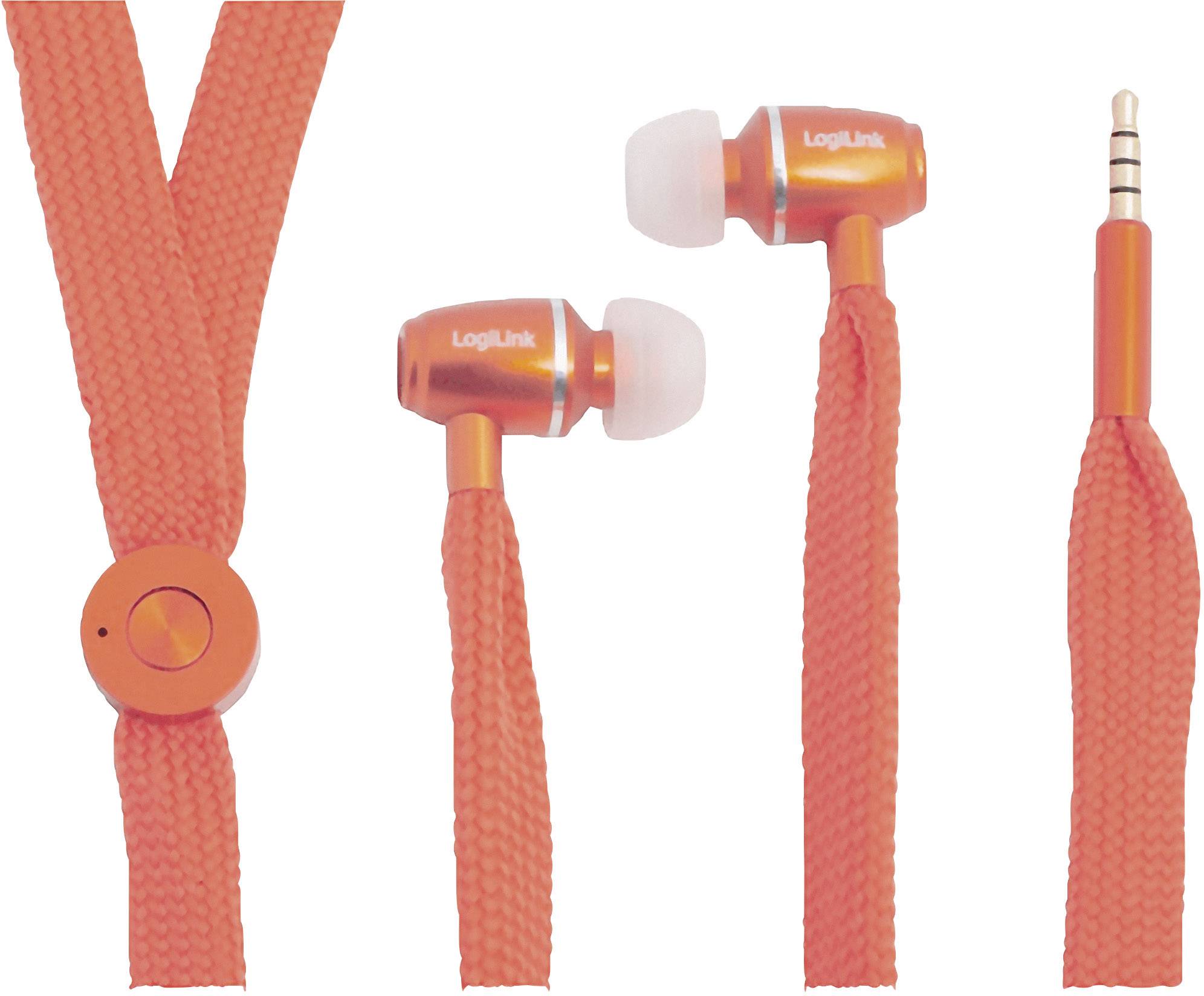 LogiLink Stereo In-Ear Headset, orange