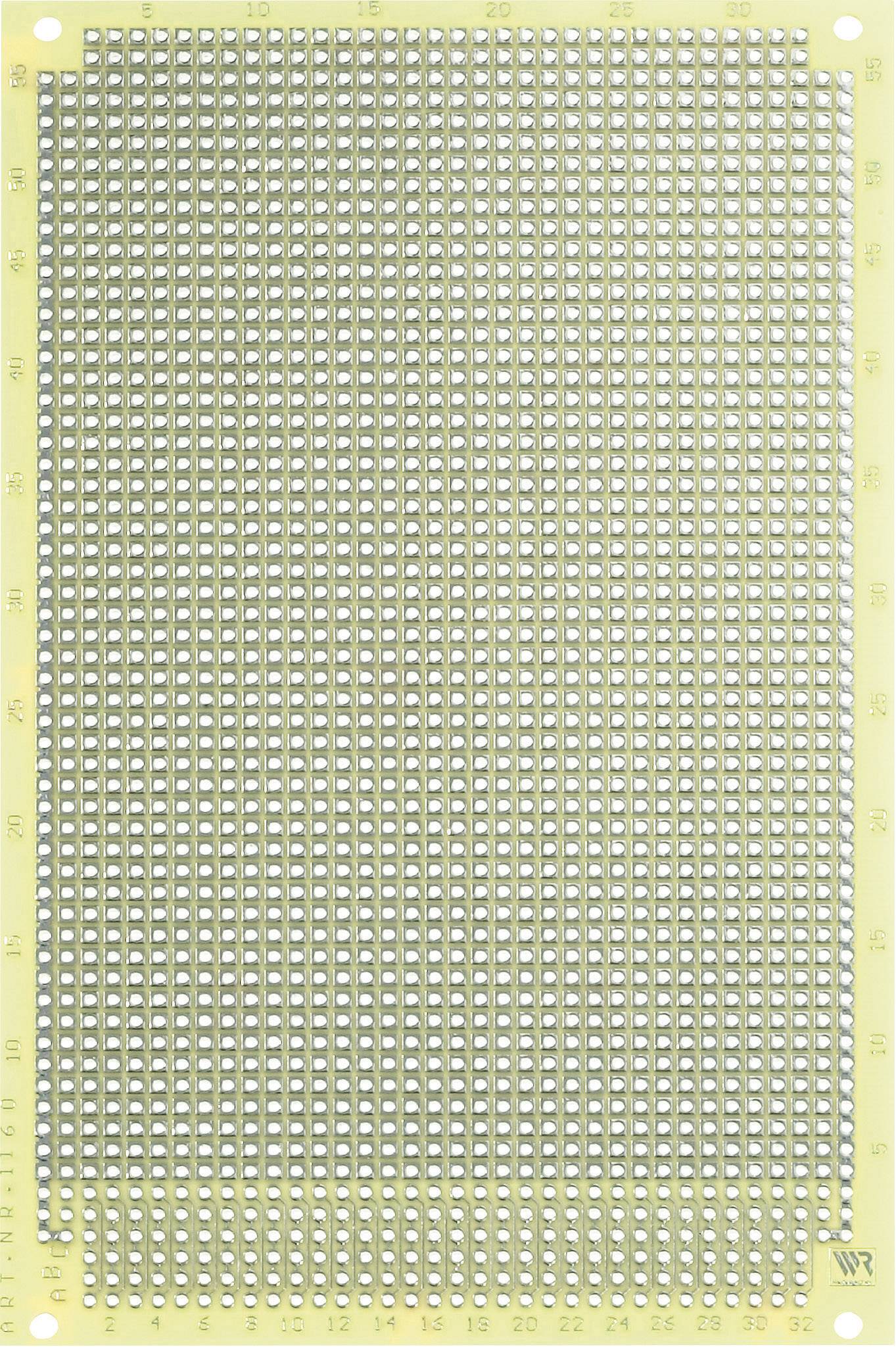 Rademacher WR-Typ 1160 Experimentierplatine Epoxyd (L x B) 160 mm x 100 mm 35 µm Rastermaß 2.54 mm Inhalt 1 St.