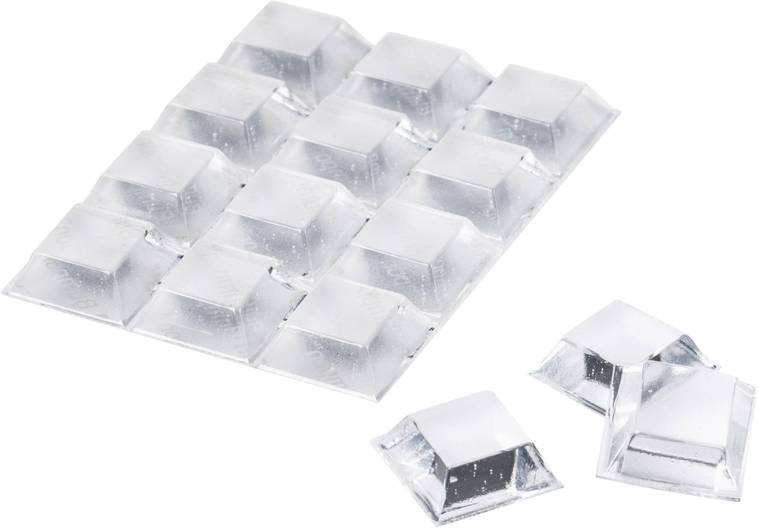 3M SJ 5323 MPCB Gerätefuß selbstklebend, quadratisch Transparent (Ø x H) 20.6mm x 7.6mm 12St.