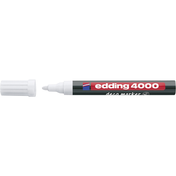 Edding 4000 DECO 4-4000-1-1049 Deco Marker Weiß 2 mm, 4 mm /Pack.