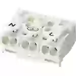 Adels-Contact 21740 LK 980-01/3 B Leuchtenklemme flexibel: -2.5mm² starr: -2.5mm² Polzahl: 3 Weiß Adels-Contact 21740 LK 980-01/3 B Leuchtenklemme flexibel: -2.5mm² starr: -2.5mm² Polzahl: 3 Weiß