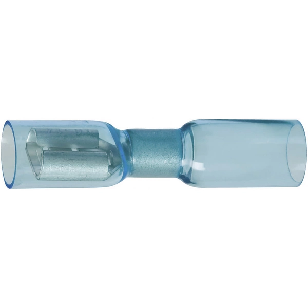 DSG Canusa 7934200502 Flachsteckhülse mit Schrumpfschlauch Steckbreite: 6.3mm Steckdicke: 0.8mm 180° Vollisoliert Blau DSG Canusa 7934200502 Flachsteckhülse mit Schrumpfschlauch Steckbreite: 6.3mm Steckdicke: 0.8mm 180° Vollisoliert Blau