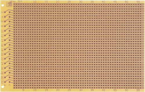 Rademacher WR-Typ 914 Prüfungsplatine nach IHK-Richtlinie Hartpapier (L x B) 160 mm x 100 mm 35 µm Rastermaß 2.54 mm Inhalt 1 St.